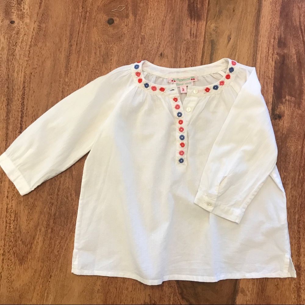 Adorable Bonpoint Girls Embroidered Blouse 3